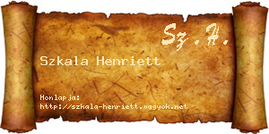 Szkala Henriett névjegykártya